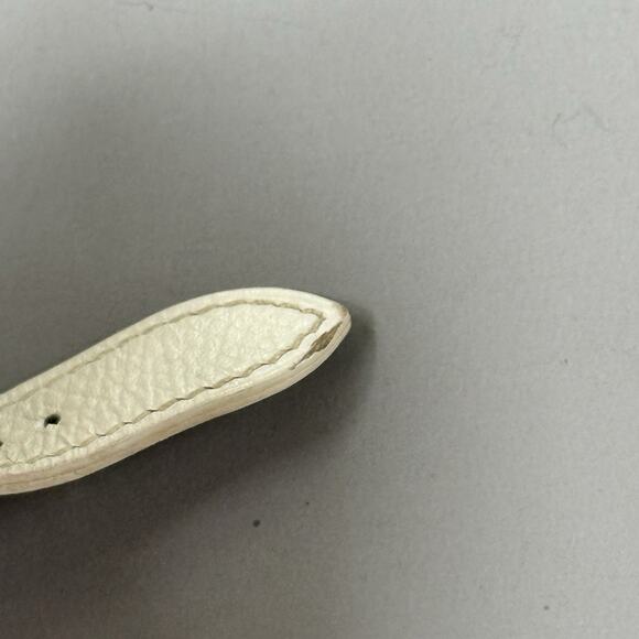 Hermes Heure H Watch 25mm Small Model Gold Epsom White Leather Working main image 9